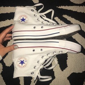 high top white converse